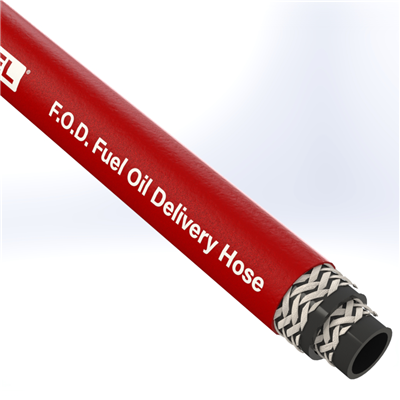 FOD-16-300R- by Texcel | TEX-F.O.D. Series | Fuel Oil Delivery Hose | 1" Hose ID | 250 PSI | Red