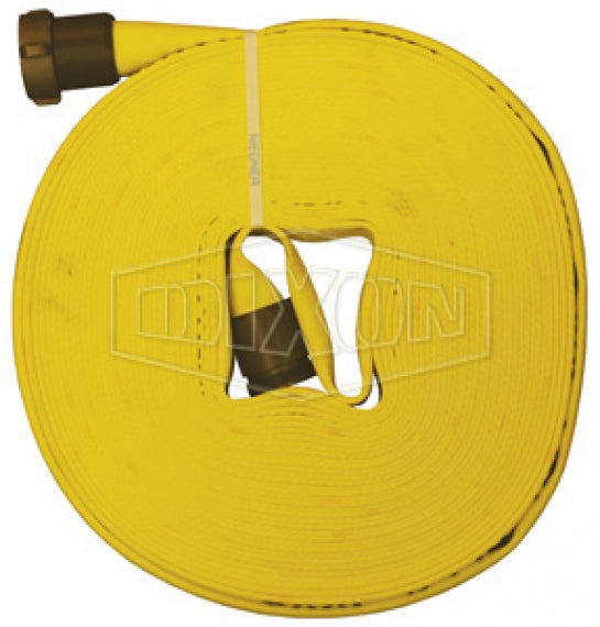 NF615Y50RAS Dixon Forestry Non Weeping Fire Hose - Coupled - 1-1/2" Male x Female NPSH - Aluminum - 50ft Length