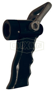 FBSO150F-PG Dixon Anodized Aluminum Forestry Grade Ball Shut-Off Nozzle with Pistol Grip - 1-1/2" Female NST(NH) - 1" Waterway