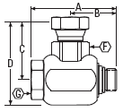 FS65002-0808-01 Aeroquip by Danfoss | 1/2" Female Pipe Swivel NPSM x 1/2" Male SAE O-Ring Boss | 90° Elbow | Steel