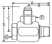 FS65003-0806-01 Aeroquip by Danfoss | 1/2" Male JIC x 3/8" Male NPTF Pipe | 90° Elbow | Steel