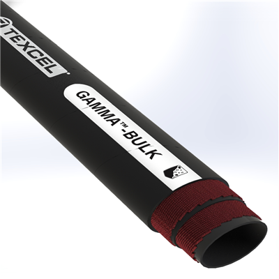 GBU75S1B-5-4-100- by Texcel | GAMMA™-BULK Series | Dry Bulk Material Discharge Hose | 5" Hose ID | 75 PSI | Black