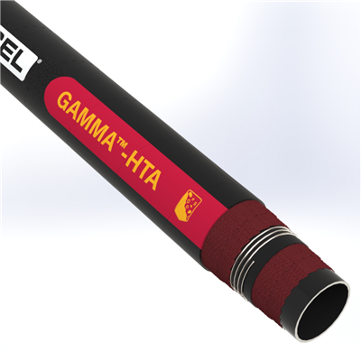 GHTA15S1-2.0-200 by Texcel | GAMMA™-HTA Series | Hot Tar & Asphalt Hose | 2" Hose ID | 150 PSI | 29 in/Hg Vacuum Rated | Black