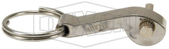 G600HRPSS by Dixon Valve | Cam & Groove Handle for Stainless Global Coupler | 6" Size | Investment Stainless