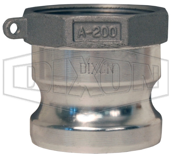 G125-A-AL by Dixon Valve | Global Cam & Groove Adapter | Type A | 1-1/4" Adapter x 1-1/4" Female NPT | A380 Permanent Mold Aluminum