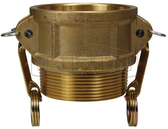 G300-B-BR by Dixon Valve | Global Cam & Groove Coupler | Type B | 3" Coupler x 3" Male NPT | ASTMC38000 Forged Brass
