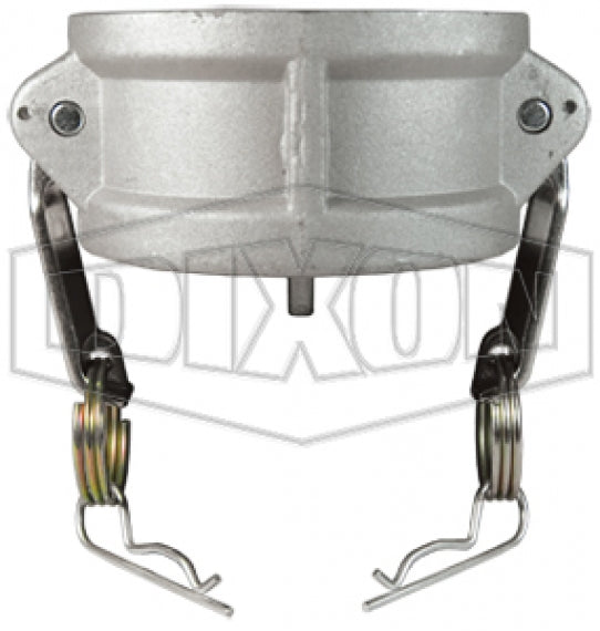 G300-DC-ALSI by Dixon Valve | Global Cam & Groove Dust Cap | Type DC | 3" Body Size | A380 Permanent Mold Aluminum (Stainless Steel Handles)