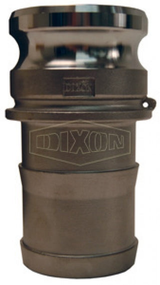 G400-E-SS by Dixon Valve | Global Cam & Groove Adapter | Type E | 4" Adapter x 4" Hose Shank | 316 Investment Cast Stainless Steel