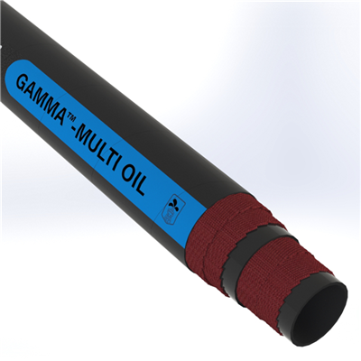 GMO50S1-3.0-200N by Texcel | GAMMA™-MULTI OIL Series | 6-ply Multi-Purpose Discharge Hose | 3" Hose ID | 500 PSI | Black