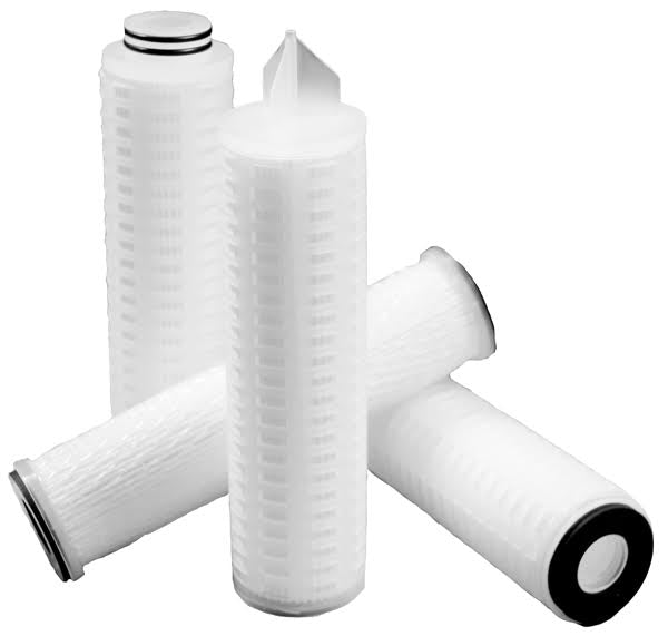DF-PHEBF76S Dixon Valve High-Efficiency Pleated Cartridge Element - Hard Cage/226/Fin - .45 Micron - 30" Length - Polypropylene/Silicone (Case of 6)