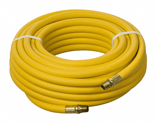 HS1171-06X50 Kuri-Tec by Kuriyama | HS1171 Series | General Service Pneumatic Air Tool Hose Assembly | Yellow | 3/8" ID | .600" OD | PVC | 50ft Length