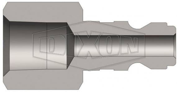 J2F2-B by Dixon Valve | Pneumatic Quick Disconnect Coupling | J-Series | 1/4" Female NPTF x 1/4" Automotive Interchange | Plug | Brass