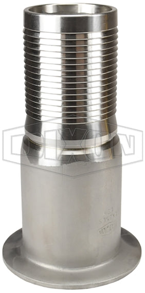 RN35CS by Dixon Valve | King Crimp® | Nipple for Floating Flanges | 3" Hose Shank x Flange | 316 Stainless Steel