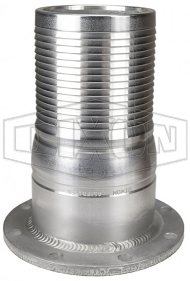 ATTFST40CS by Dixon Valve | King Crimp® | Combination Nipple | 4" Hose Shank x 5/16" TTMA Flange Thickness | Aluminum