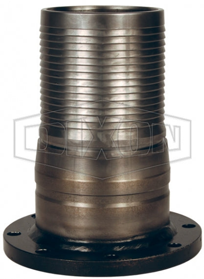 TTFST40CS-THK by Dixon Valve | King Crimp® | Combination Nipple | 4" Hose Shank x 3/8" TTMA Flange Thickness | Carbon Steel