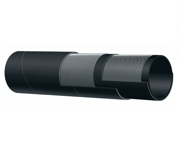 T755AA050X50 Alfagomma by Kuriyama | 2- Ply Abrasive Material Blast Hose | Black | 1/2" ID | 1.06" OD | 150 PSI | 50ft (Old Part #: LT753AA050X50)