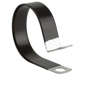 LVZ-25 by Foster | Loop Clamp w/ PVC Black Coating | Clamp Diameter: 1-9/16" | Galvanized Steel