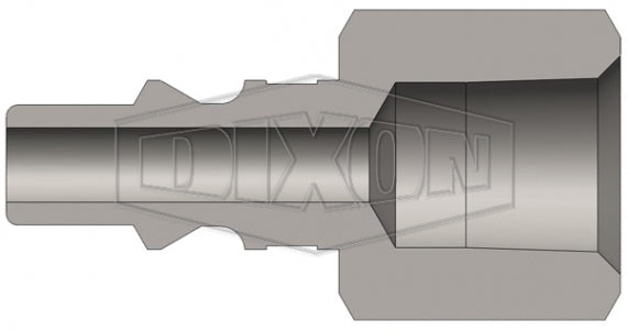 M2F2 by Dixon Valve | Pneumatic Quick Disconnect Coupling | M-Series | 1/4" Female NPTF x 1/4" ARO Interchange | Plug | Steel