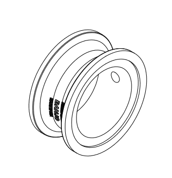 M300CPG2GISO by Banjo | Manifold Flange Connections | 3" x 2" Manifold Coupling with 1/4" Gauge Port