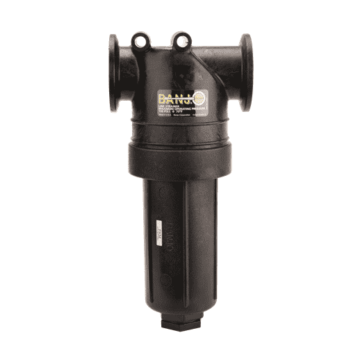 MLST150-80V by Banjo | Manifold Flange Connection | 2" Manifold T Strainer with 80 Mesh Screen with FKM Gaskets | 225 PSI