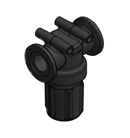 MLSTM100HB by Banjo | Manifold Flange Connection | 1" Manifold Mini T Strainer Head & Bowl | Polypropylene