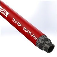 MP-12-R300-600R by Texcel | TEX-MP Series | Multi-Purpose Air Hose | 3/4" Hose ID | 300 PSI | Red | 600ft Length