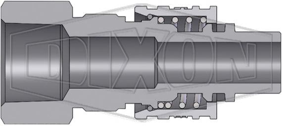 N4F3-B by Dixon Valve | Pneumatic Quick Disconnect Coupling | Dix-Lock® N-Series | 3/8" Female NPTF x 1/2" Body Size | Plug | Brass