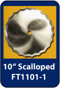 FT1101-1 by Danfoss | Replacement Scalloped Aeroquip cut off blade for S1104 & S1102 machine