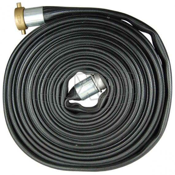 WDH25BK25KAS Dixon Nitrile Washdown Hose - Coupled - Female NPSH x Male King Short Shank Coupling - 2-1/2" Hose Size - 2-13/16" Bowl Size - 25ft Length