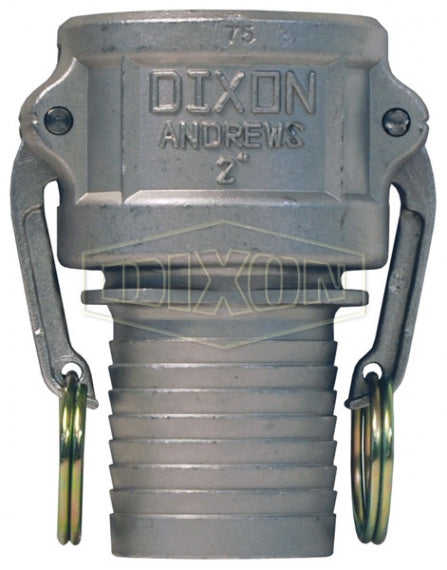150CNOSSS by Dixon Valve | Cam & Groove Coupler | Type C | 1-1/2" Coupler x 1-1/2" Notched NOS Shank | 316 Stainless Steel