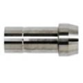 NS2440-04-04-SS by Brennan Inc. | -04 Stand Pipe x -04 Ferrule Port Connector | Straight | Stainless Steel