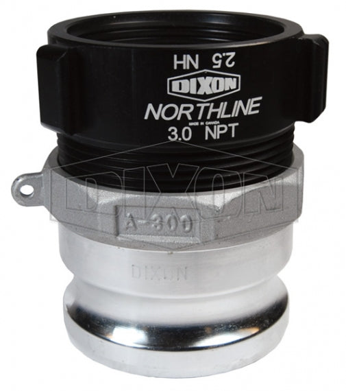 G150-A-ALNST by Dixon Valve | Cam & Groove Adapter | Type A | 1-1/2" Adapter x 1-1/2" Female NST(NH) | Aluminum