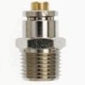 PCDT2404-04-06-B by Brennan Inc. | -04 Tube x -06 Male NPT Connector | Straight | DOT | Nickel Plated Brass
