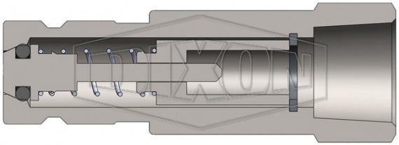 PD1F1 by Dixon Valve | Hydraulic Quick Disconnect Coupling | PD-Series | 1/8" Female NPT x 1/8" ISO15171-1 Diagnostic | Plug | Steel