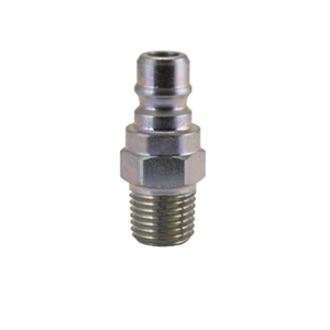 B-PHN4-4M Breco by Foster | FIH Series | Quick Disconnect w/ Unvalved Plug | 1/4" Plug x 1/4" Male NPT Thread | Steel
