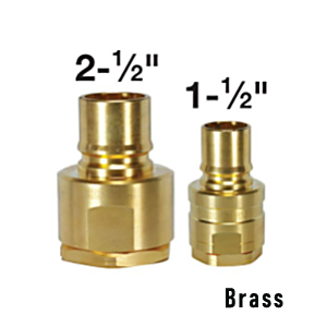 DS12F12-B Breco by Foster | DS Series | Two Way Shut-Off | Quick Disconnect | 1-1/2" Plug x 1-1/2" Female NPTF Thread | Brass