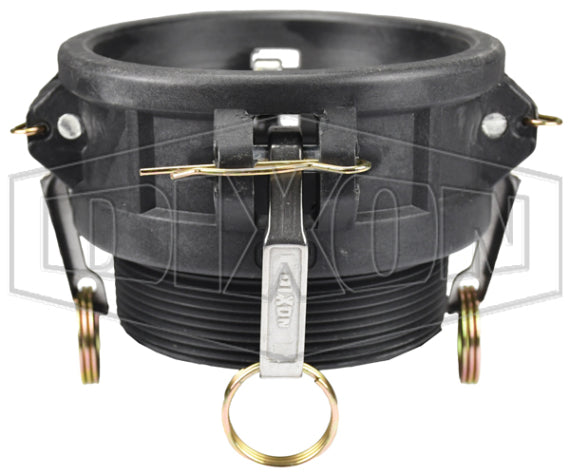 PPB400 by Dixon Valve | Cam & Groove Coupler | Type B | 4" Coupler x 4" Male NPT | Polypropylene
