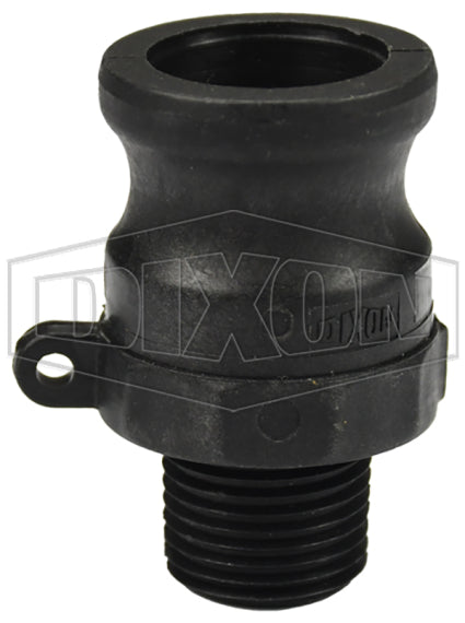 PPF50 by Dixon Valve | Cam & Groove Reducer (Jump Size) Adapter | Type F | 3/4" Adapter x 1/2" Male NPT | Polypropylene