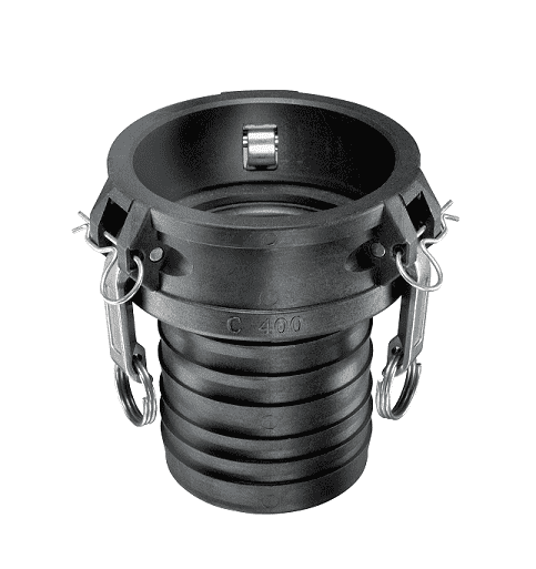 PPC050 by Kuriyama | Quick-Acting Coupling | Part C | 1/2" Female Coupler x 1/2" Hose Shank | Polypropylene