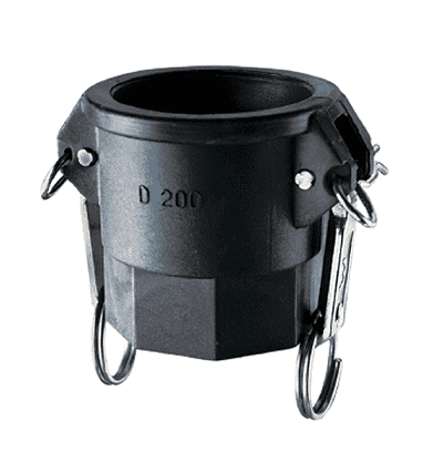 PPD100 by Kuriyama | Quick-Acting Coupling | Part D | 1" Female Coupler x 1" Female NPT | Polypropylene