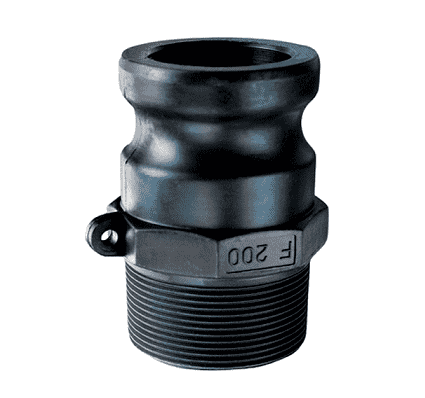 PPF150 by Kuriyama | Quick-Acting Coupling | Part F | 1-1/2" Male Adapter x 1-1/2" Male NPT | Polypropylene