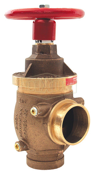 NAPRAVGT250-55 Dixon Cast Brass Factory Set Pressure Reducing (Regulating) Angle Valve - 2-1/2" Grooved Inlet x 2-1/2" Grooved Outlet - Calculated Setting: 55