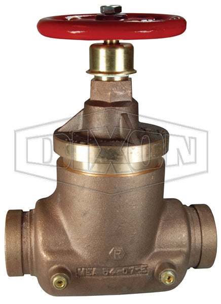 NAPRVGT250-65 Dixon Cast Brass Factory Set Pressure Reducing Standard Globe Valve - 2-1/2" Grooved Inlet x 2-1/2" Grooved Outlet - Calculated Setting: 65