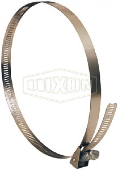 LS48 by Dixon Valve | Style LS | Quick-Release Worm Gear Clamp | 1/2" Band Width | Hose OD Range: from 1-1/2" to 3-1/2" | 201 Stainless Steel Band | Plated Hardened Carbon Steel Screw | Box of 10