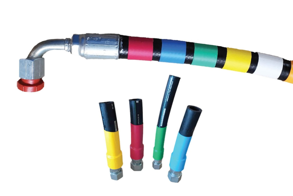 RCT-4.00-BL Rhino™ by SRM Industries | Rhino Color Coding Shrink Tubing™ | 4.00" Pre-Shrunk ID x 2.00" Shrinkage | Blue | 4ft Length