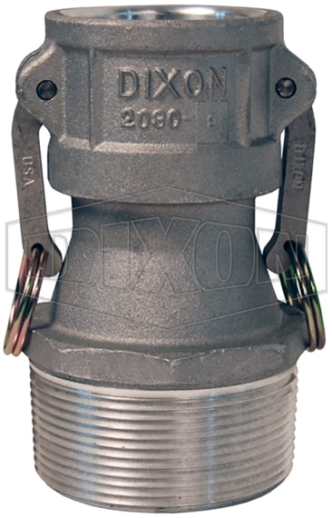 2030-B-AL by Dixon Valve | Cam & Groove Reducer (Jump Size) Coupler | Type B | 2" Coupler x 3" Male NPT | Aluminum
