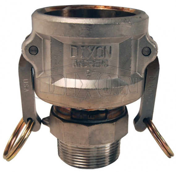 3020-B-AL by Dixon Valve | Cam & Groove Reducer (Jump Size) Coupler | Type B | 3" Coupler x 2" Male NPT | Aluminum