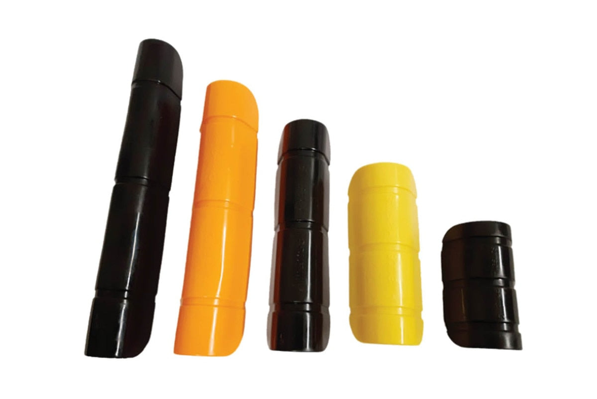 RHP10-Y Rhino™ by SRM Industries | Rhino Hide™ Hose Protector | 1/2" - 2" Diameter | Black | PVC | 10in Length