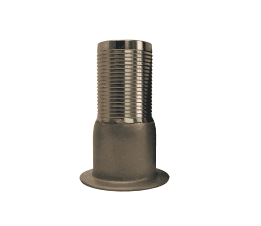 RN15 Dixon Valve 1-1/4" 316 Stainless Steel King Turned Back Hose Nipple for Floating Flanges