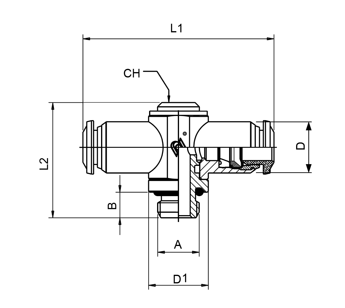 57560-5-1/8 by AIGNEP | Banjo Series | Double Banjo Body | 5mm x 1/8" BSPP | Nickel Plated Brass | Pack of 10
